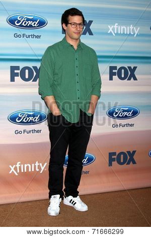 LOS ANGELES - SEP 8:  Andy Samberg at the 2014 FOX Fall Eco-Casino at The Bungalow on September 8, 2014 in Santa Monica, CA