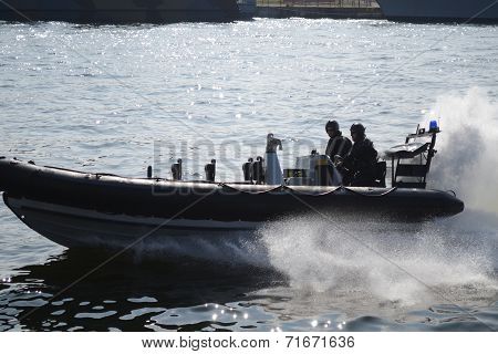 Military speed boat