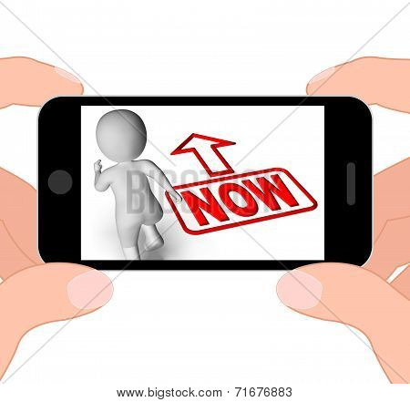 Now And Running 3D Character Displays Immediate Action At Once
