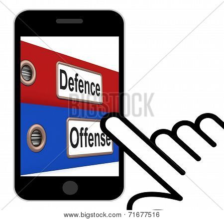 Defence Offense Folders Displays Protect And Attack