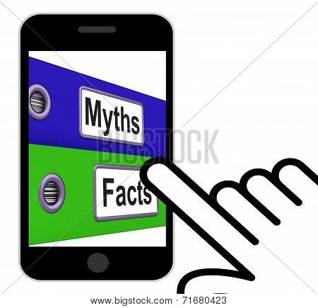 Myths Facts Folders Displays Factual And Untrue Information