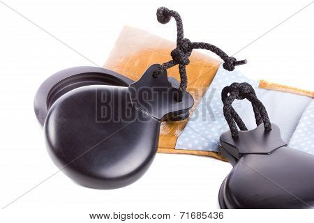 Spanish flamenco castanets