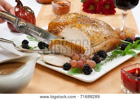 Roasted Turkey Breast - Rosemary-basil Rub