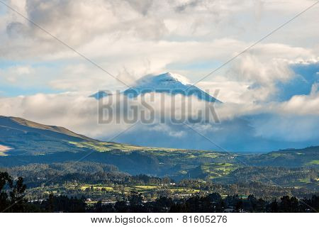 De Los Chillos Valley And Volcano Cotopaxi, Ecuador