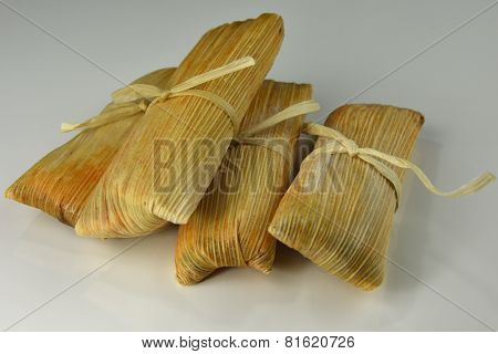 Tamales On White Background