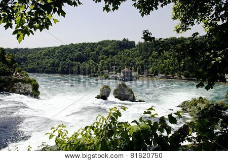 Rhina Falls In Switzerland