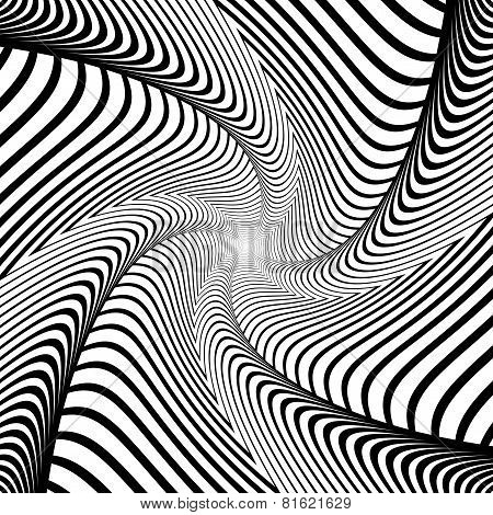 Design Whirlpool Movement Illusion Background