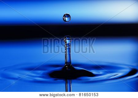 Falling into water droplets