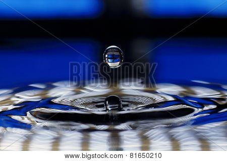Falling into water droplets