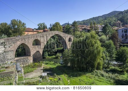 Medieval Stone Bridge, Sant Joan De Les Abadesses