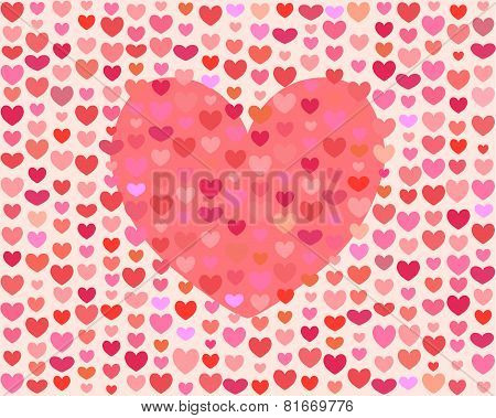 Saint Valentines Day Heart Frame