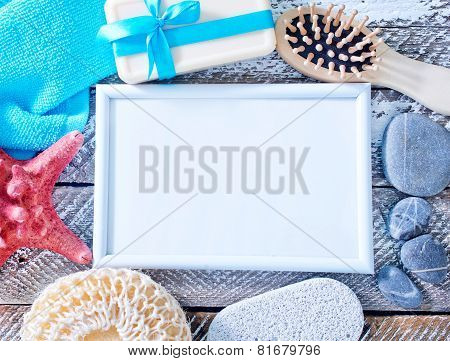 soap and towels