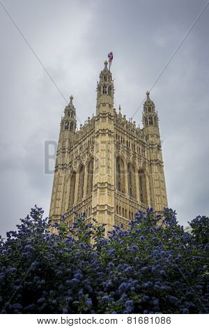 Victoria Tower, Houses Of Parliament, London, Uk