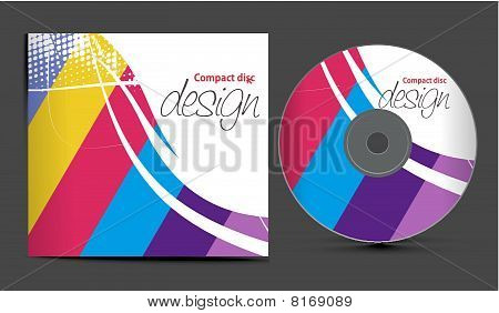 Vector cd kansi suunnittelumallin kopio tilaa