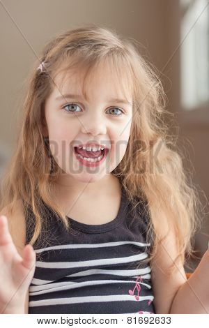laughing three year old