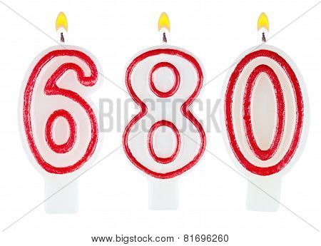 Candles Number Six Hundred Eighty
