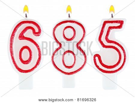 Candles Number Six Hundred Eighty-five