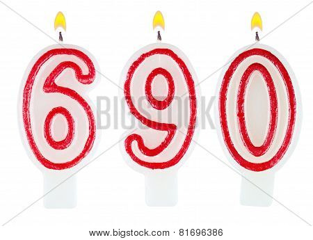 Candles Number Six Hundred Ninety