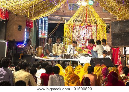 Local Nightly Street Festical In Jodhpur