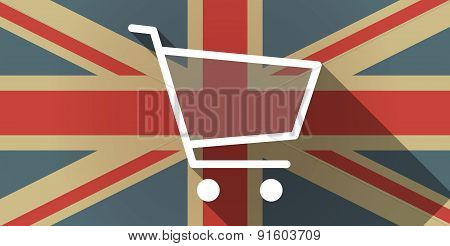 Uk Flag Icon With A Shopping Cart