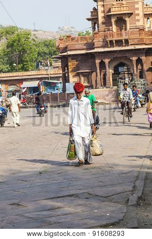 People Hurry At The Sadar Market At The Clocktower