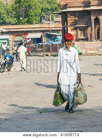 People Hurry At The Sadar Market At The Clocktower