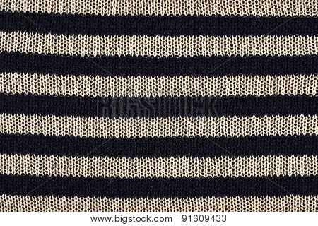 Striped Knitted Fabric Texture