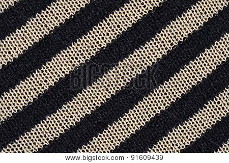 Striped Knitted Fabric Texture