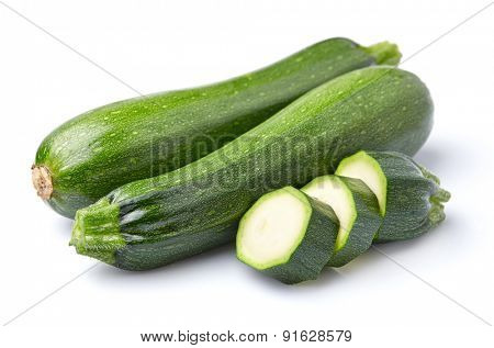Fresh  zuchini in closeup