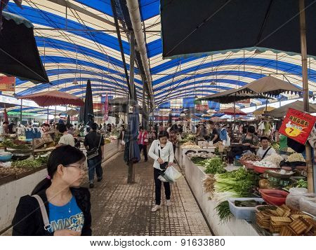 Food Market In Chengdu, China