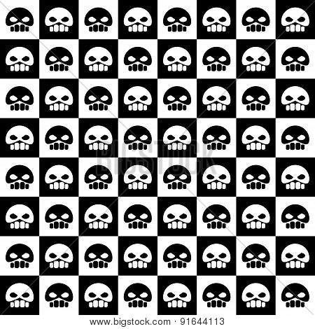 skull repeating pattern
