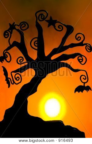 Halloween svíčka stínu 2