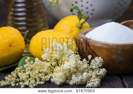 Preparation Of Homemade Elderflower Cordial