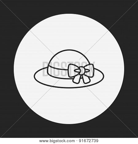 Sun Hat Line Icon