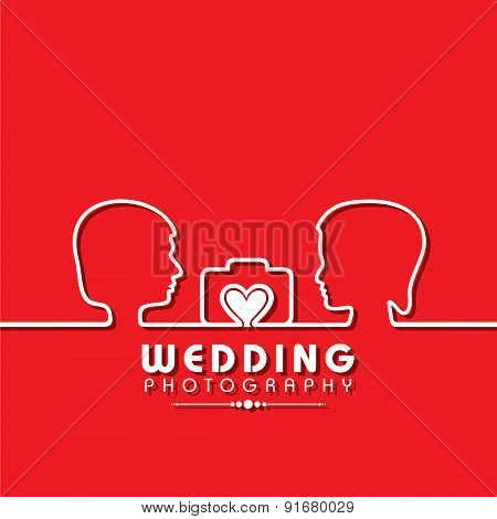 Wedding Photography Concept stock vector