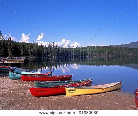 Pyramid Lake, Canada.