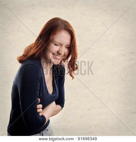 young woman laughing