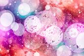 Festive Background With Natural Bokeh And Bright Golden Lights. Vintage Magic Background With Color