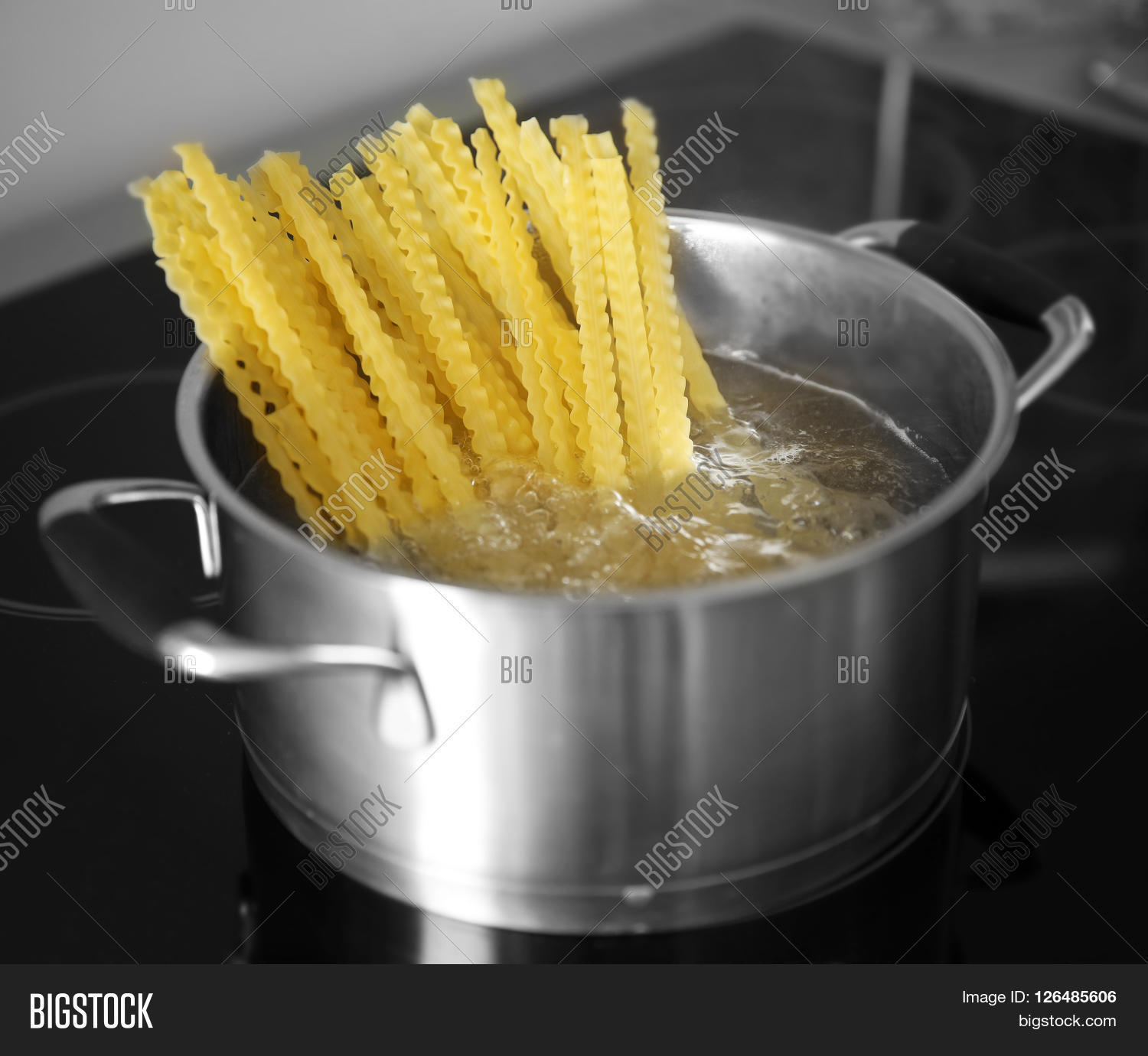 Boiling Pasta Pan On Image & Photo (Free Trial) Bigstock