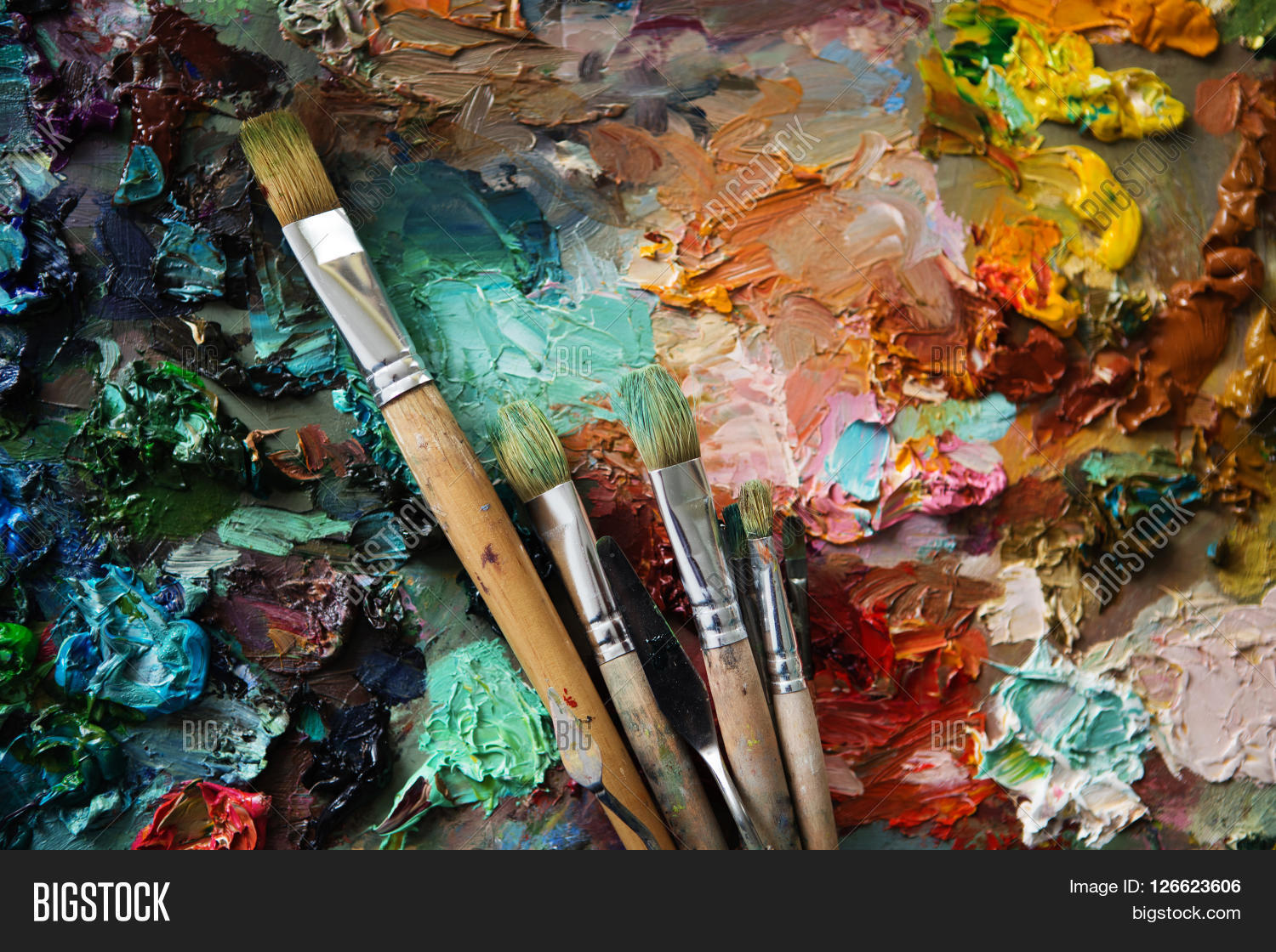 Palette Paintbrush Image & Photo (Free Trial) Bigstock