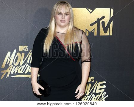 Rebel Wilson at the 2016 MTV Movie Awards held at the Warner Bros. Studios in Burbank, USA on April 9, 2016.