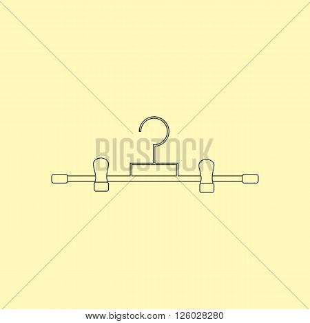 Trousers Hanger Icon. Clothes Hanger icon. Dress Hanger. Vector illustration