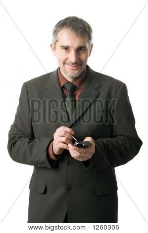 Empresario con Pda