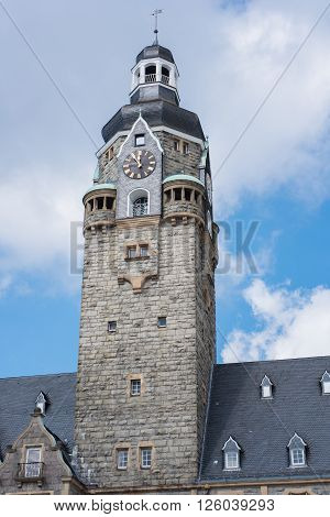 tower of the historic town hall in Remscheid