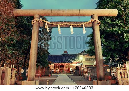 TOKYO, JAPAN - MAY 15: Temple portal in temple on May 15, 2013 in Tokyo. Sensoji Temple, founded in 645 CE, making it the oldest temple in Tokyo.