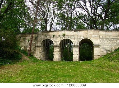 A lttle stone bridge in the Brunszvik estate