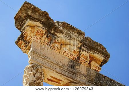 Dougga Roman Ruins. Unesco World Heritage Site in Tunisia.
