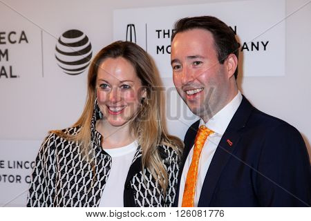 NEW YORK, NY - APRIL 16: Lindsay Schmidt and Edward Shapoff  attend 'Youth In Oregon' Premiere - 2016 Tribeca Film Festival at  BMCC Tribeca Performing Arts Center on April 16, 2016 in New York City