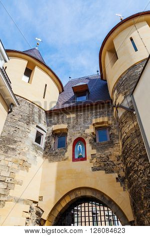 medieval town gate in Valkenburg aan de Geul The Netherlands