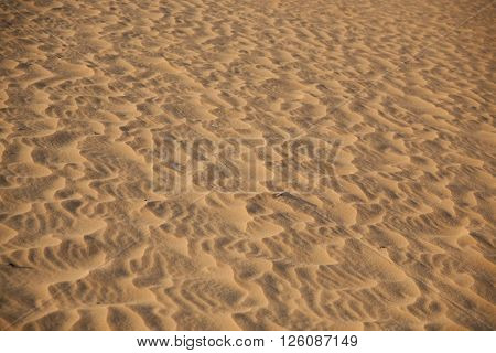 ridhes of sand, red sand dune, sand hill in Muine, Vietnam